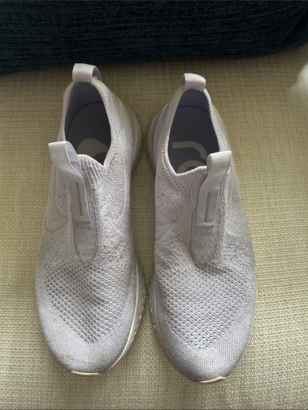 Slip-On Knit Athletic Shoes—Pale Lilac